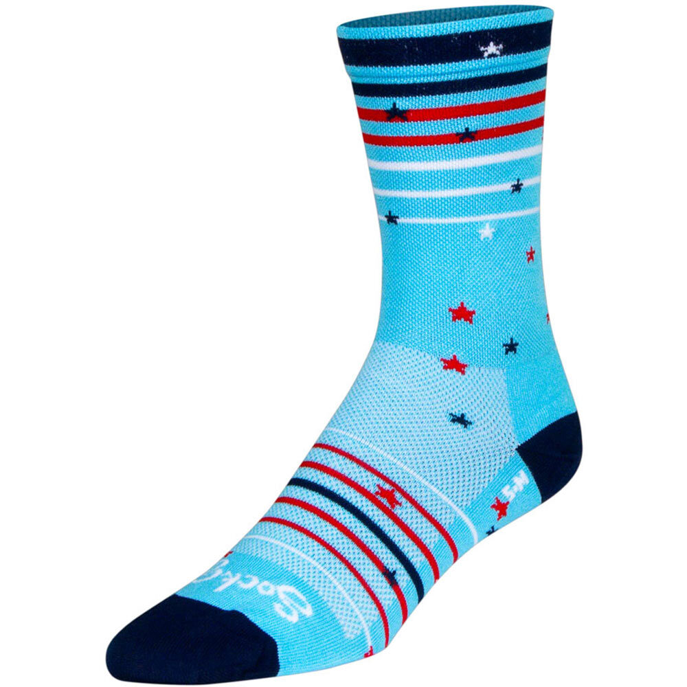 SockGuy Sparkler 6" Crew Socks Small/Medium