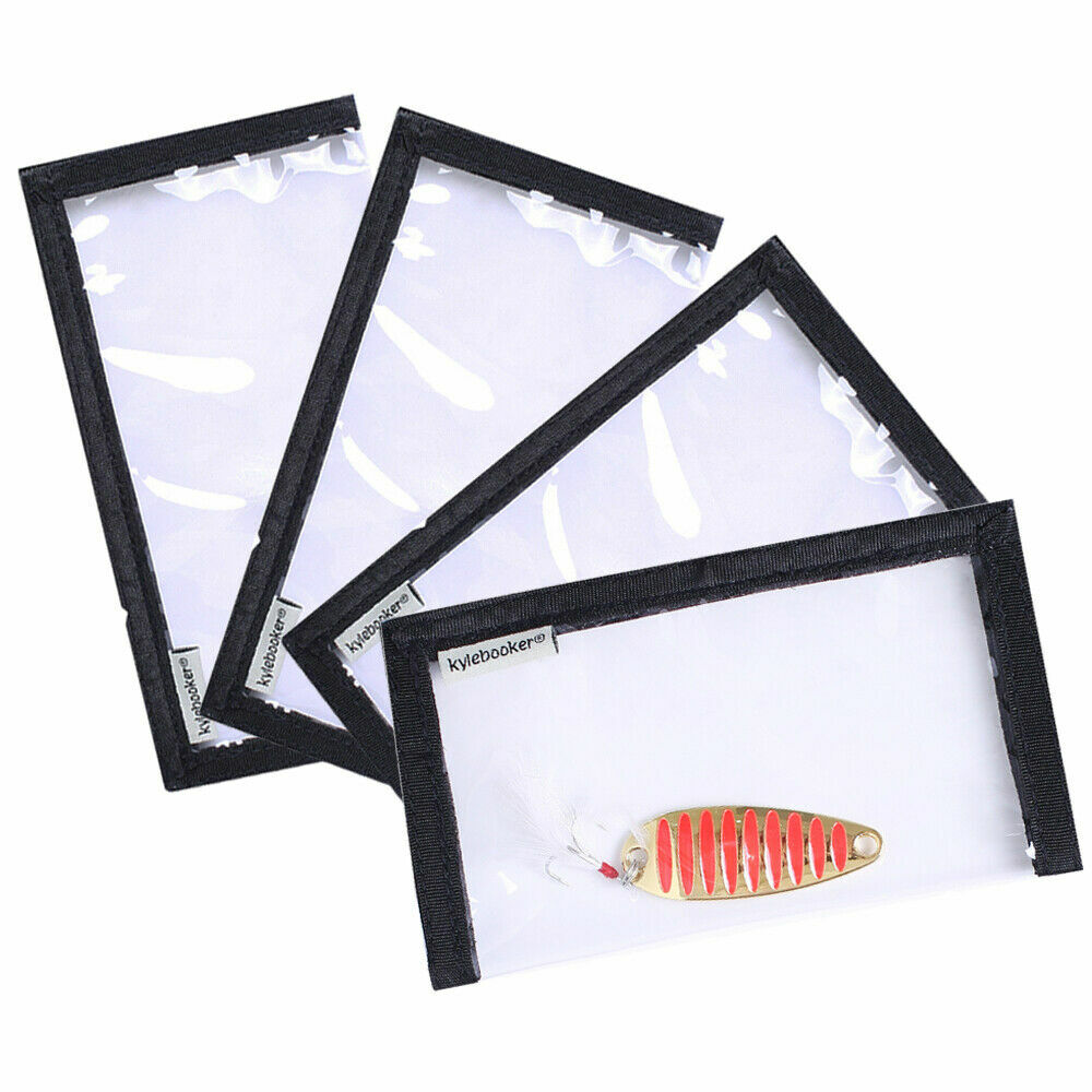 Kylebooker Lure Wraps Two Sizes PVC Clear Window includes 4 Lure Wraps