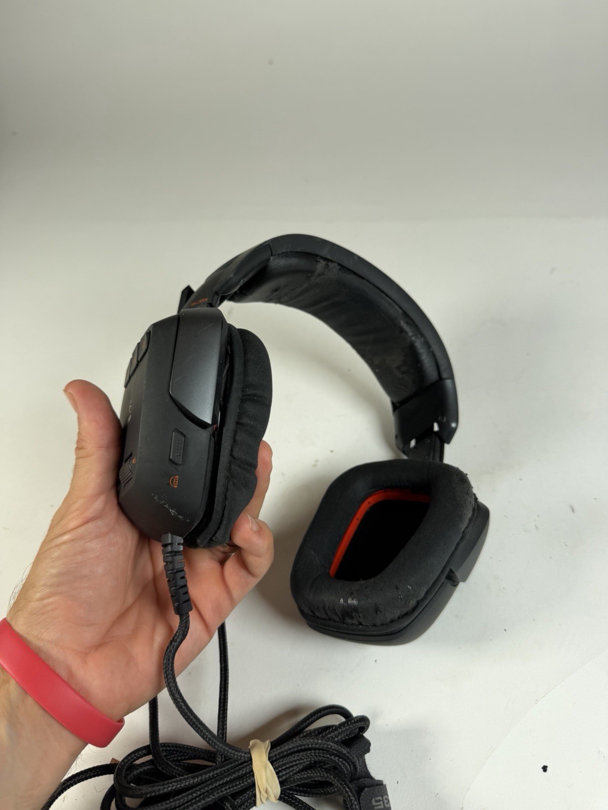 Logitech G35 7.1 Surround Sound Gaming Headset USB Mic Tested SEE DESCRIPTION