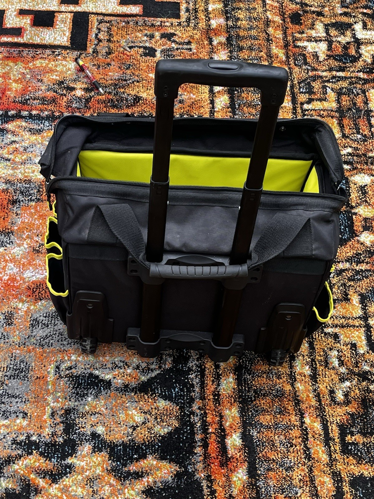 AWP Rolling 18 Inch Tool Bag with Telescoping Handle - 14 Pockets -