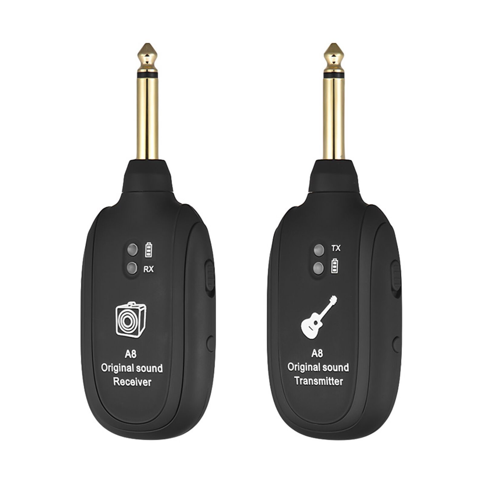 A8 UHF Wireless Guitar Transmitter Receiver Set 730mhz 50M Range