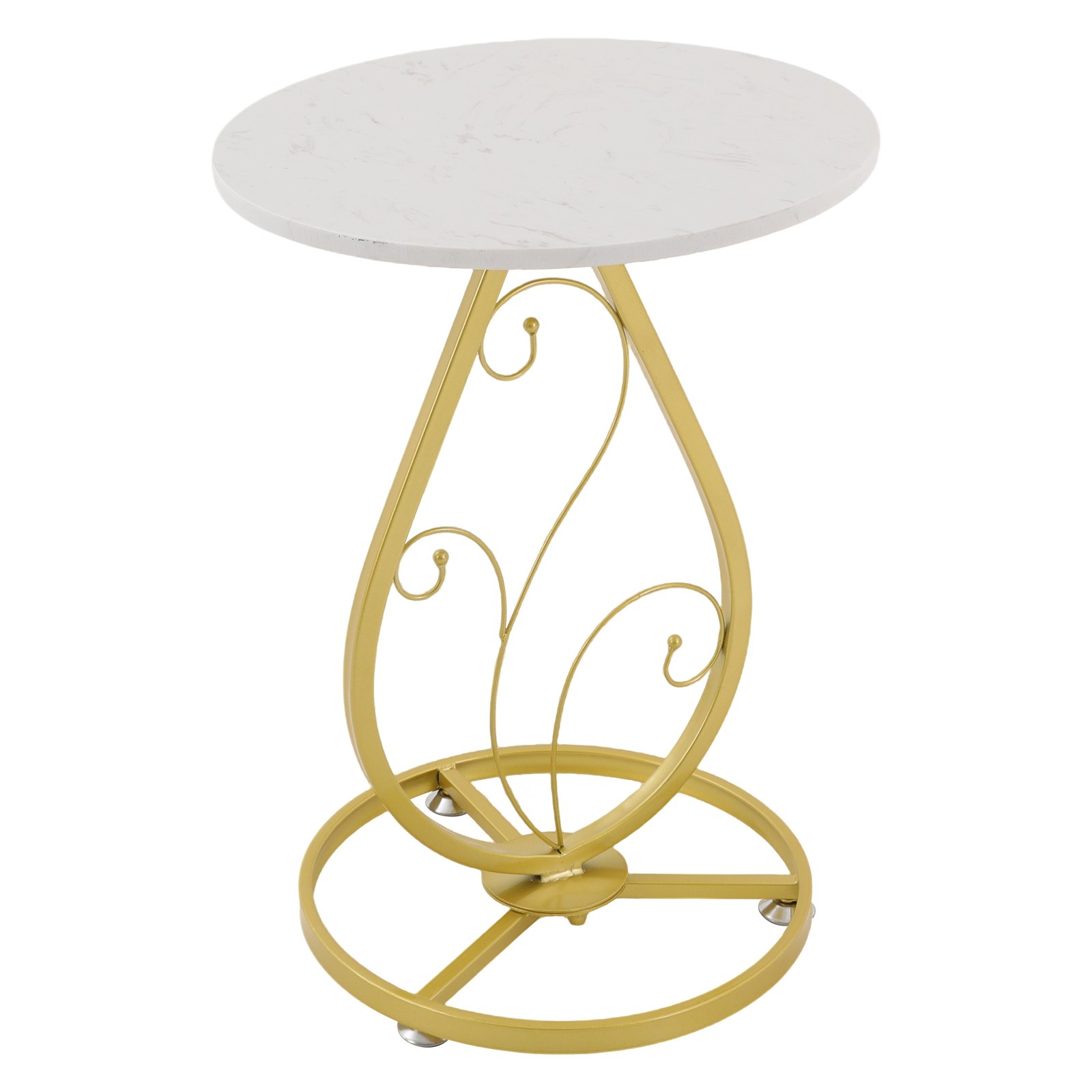 Round Side Table, Modern Decor Bedside Table, Coffee Table for Living Room