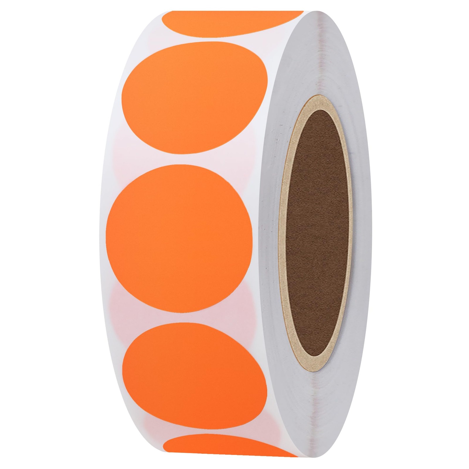 Hybsk 1 Inch Round Blank Fluorescence Green 1 inch, Fluorescent Orange