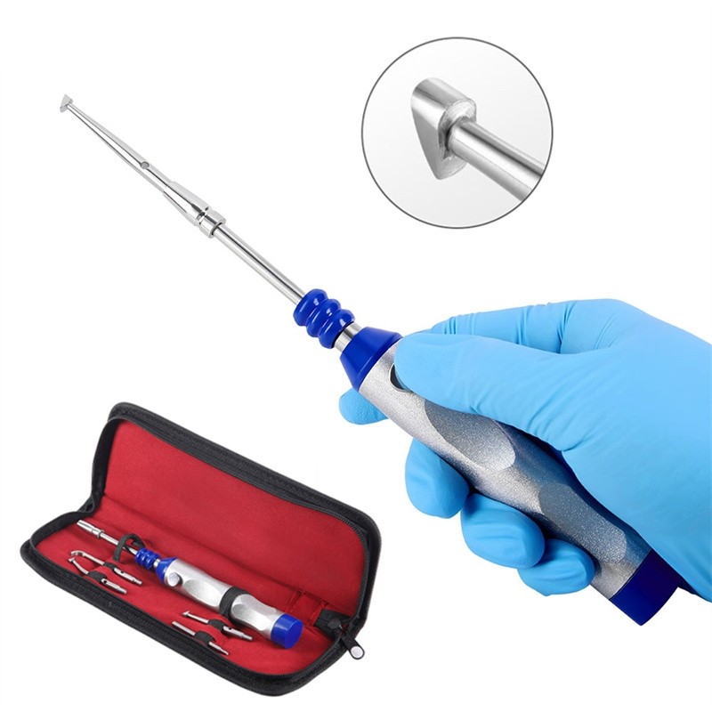 Dental Automatic Crown Remover Kit Adjustable 4pc Shifts Crown Teeth Restoration