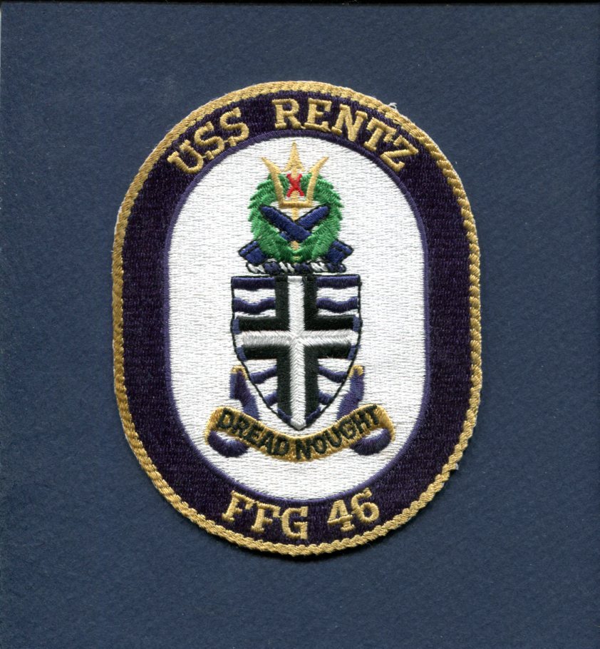 FFG 46 USS RENTZ US NAVY FRIGATE Ship Squadron Cruise Jacket Patch