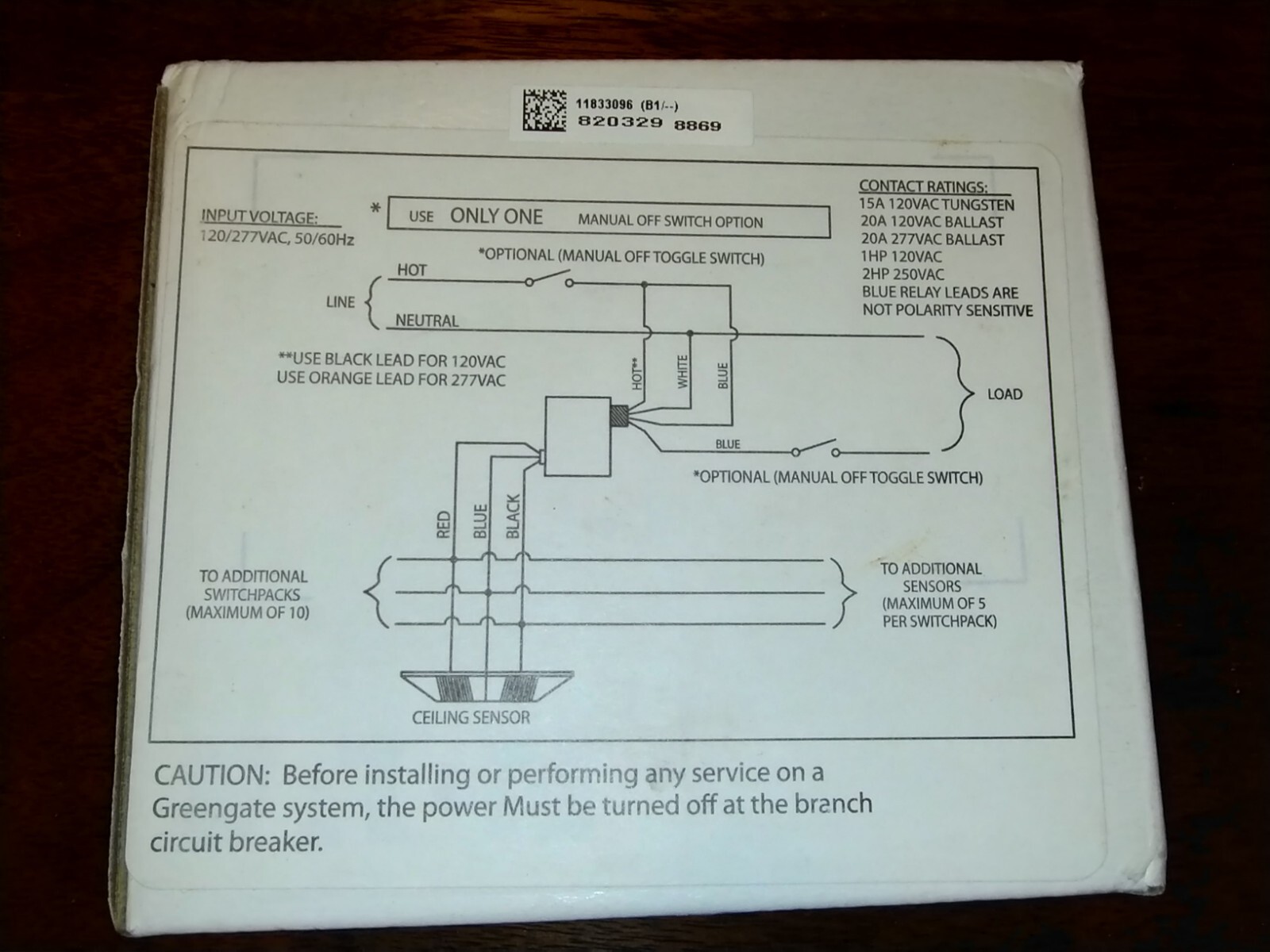 EATON COOPER GREENGATE SP20-MV SWITCHPACK CLASS 2 POWER SUPPLY SWITCHPACK