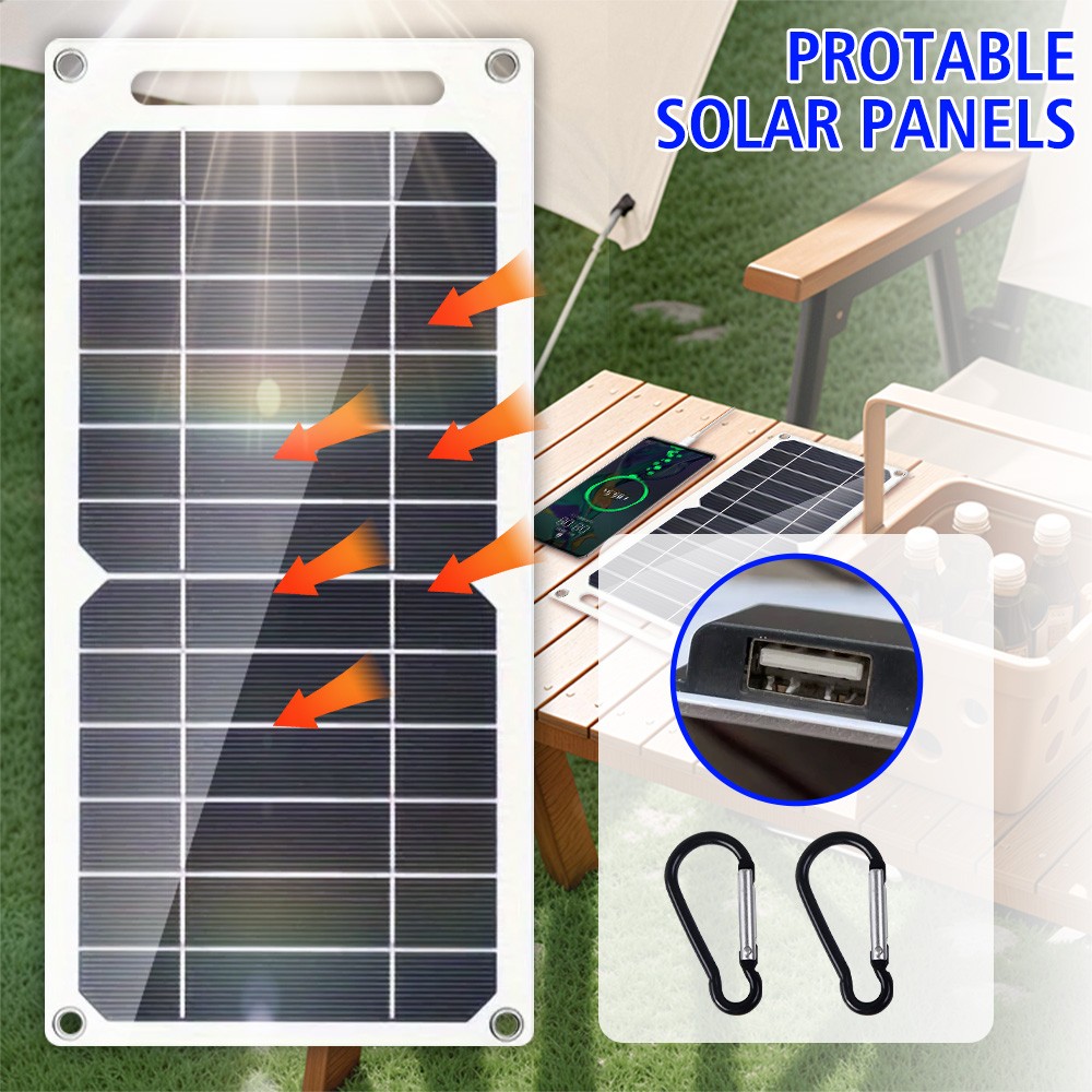 20W Solar Panel USB Micro Solar Panel Quick Charger For Mobile Phones Outdoor