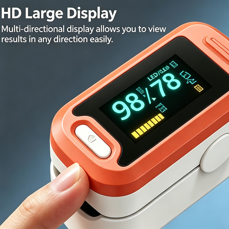LED Pulse Oximeter Fingertip Blood Oxygen SpO2 Heart Rate Monitor