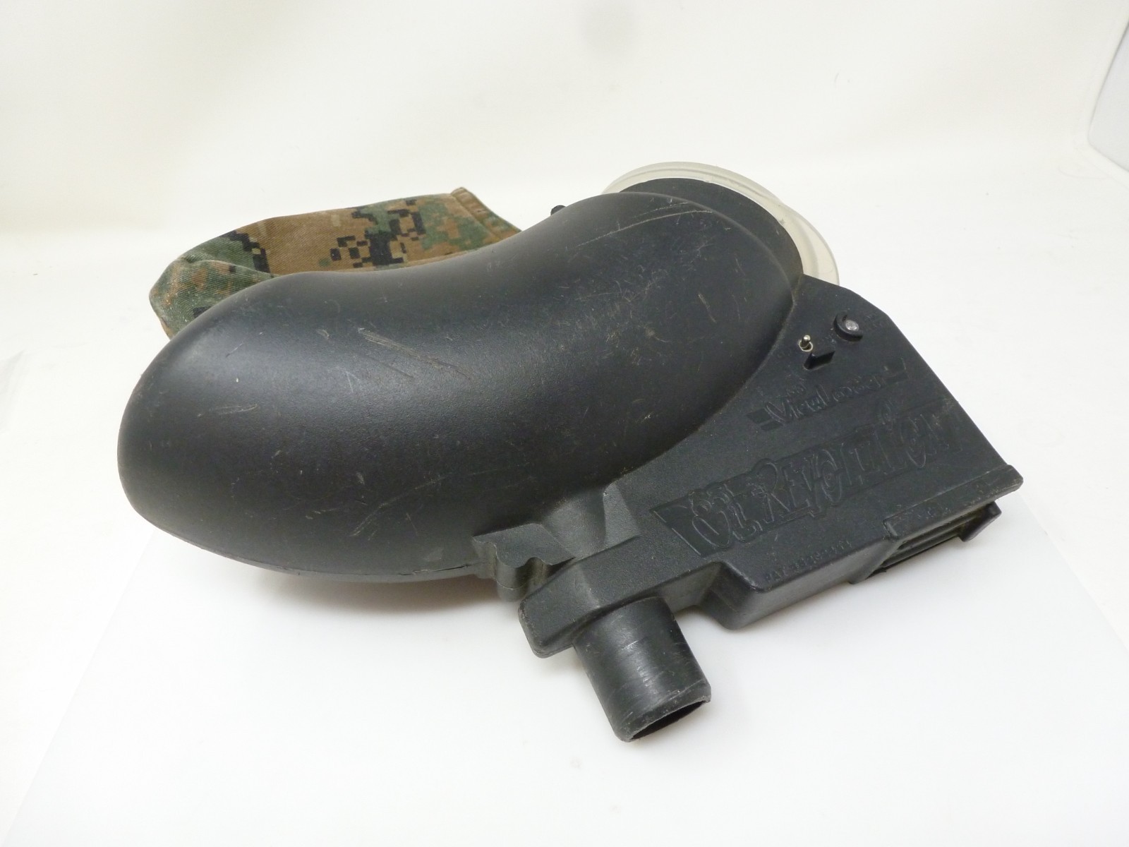 VIEWLOADER REVOLUTION ELECTRONIC PAINTBALL LOADER + CAMO COVER HOPPER VIRTUE EGG