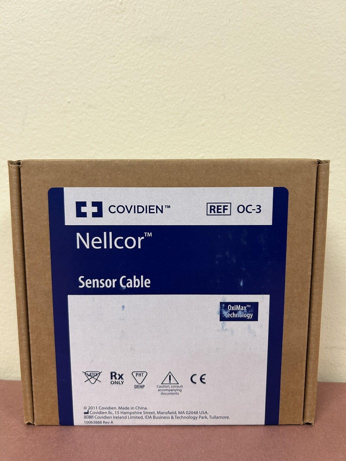 Covidien OC-3 Nellcor OxiCliq Reuseable Sensor Cable 3'