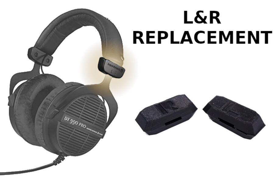 Slider Cover Replacement for Beyerdynamic DT 770, DT 880, DT 990 Pro, HS 400