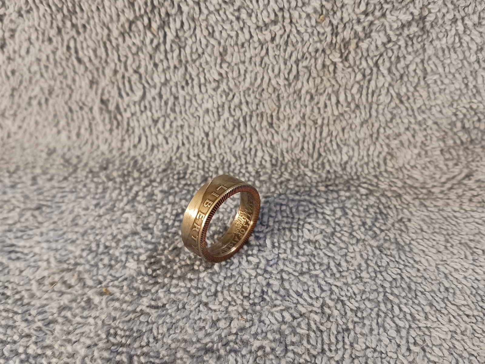 1969 Washington Quarters, Handmade Coin Ring, Size 6
