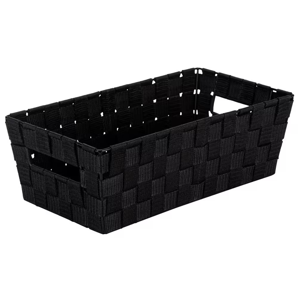 14.6 In. L X 7.7 In. W X 4.7 In. H Medium Woven Strap Shelf Tote Closet Drawer O