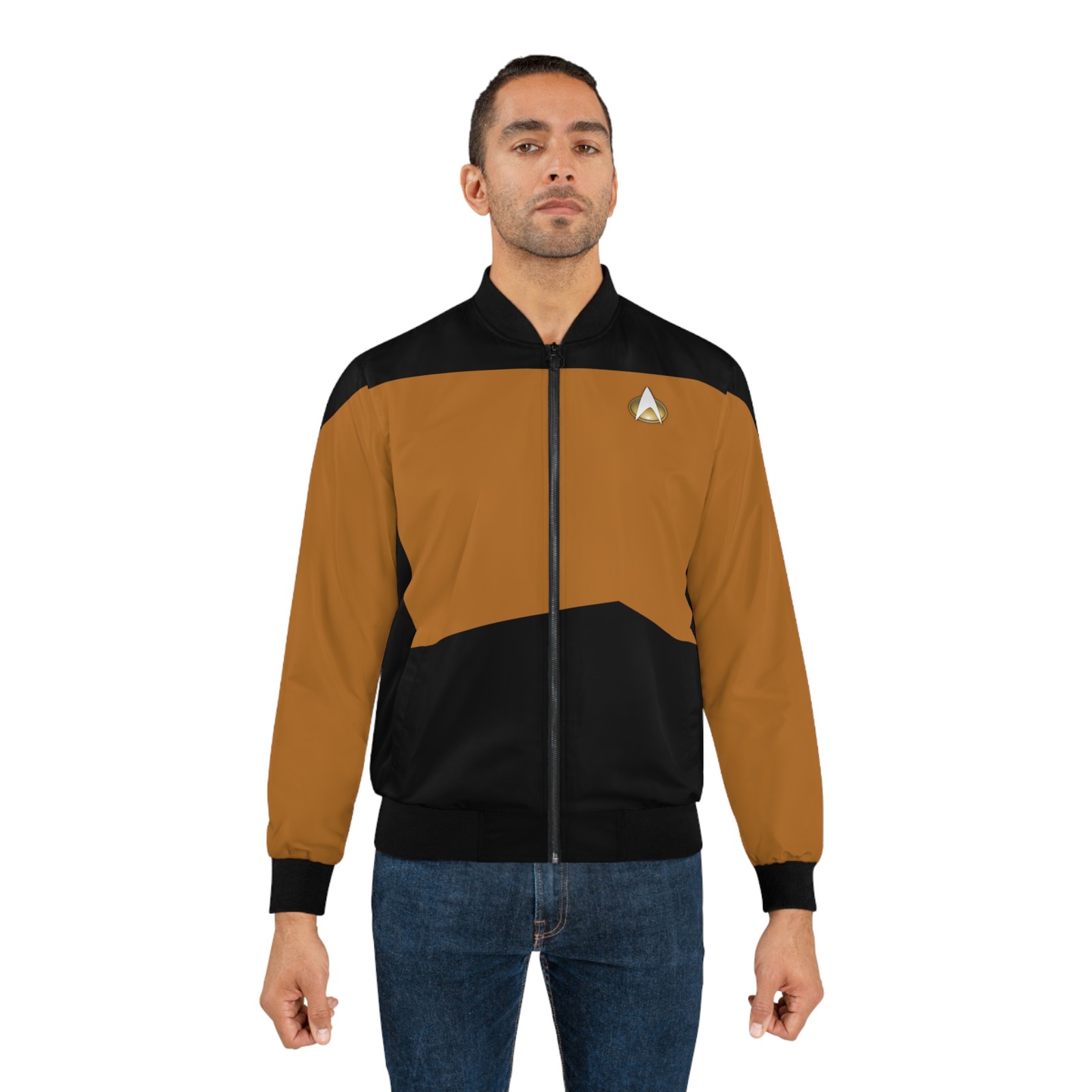 Star Trek Next Generation Yellow Uniform Bomber Jacket - Christmas Birthday Gift