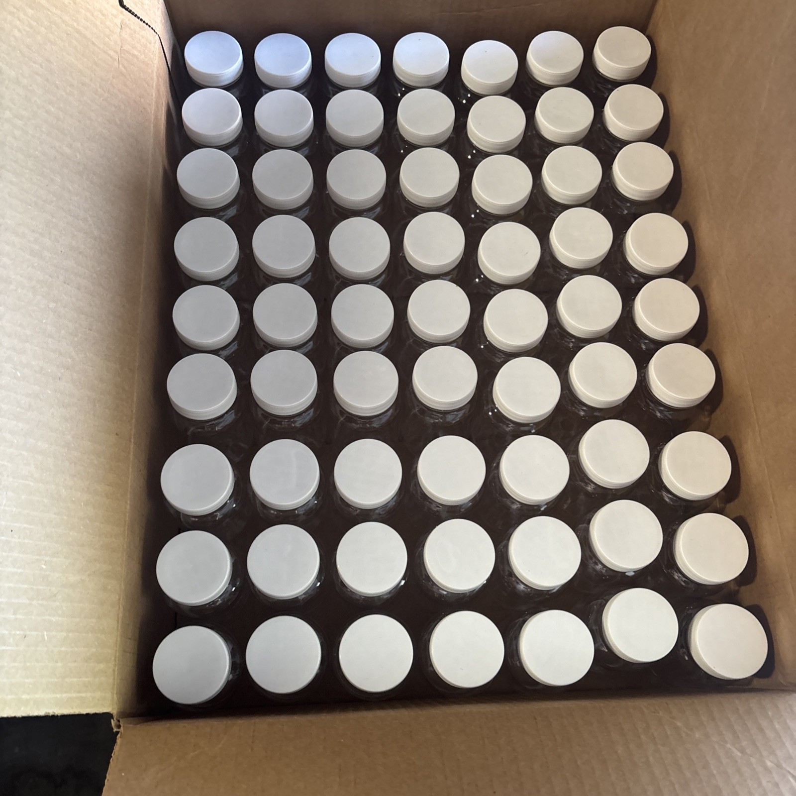 63 Pieces Full Case Clear Pill Bottles Plastic Medicine Bottles 120cc
