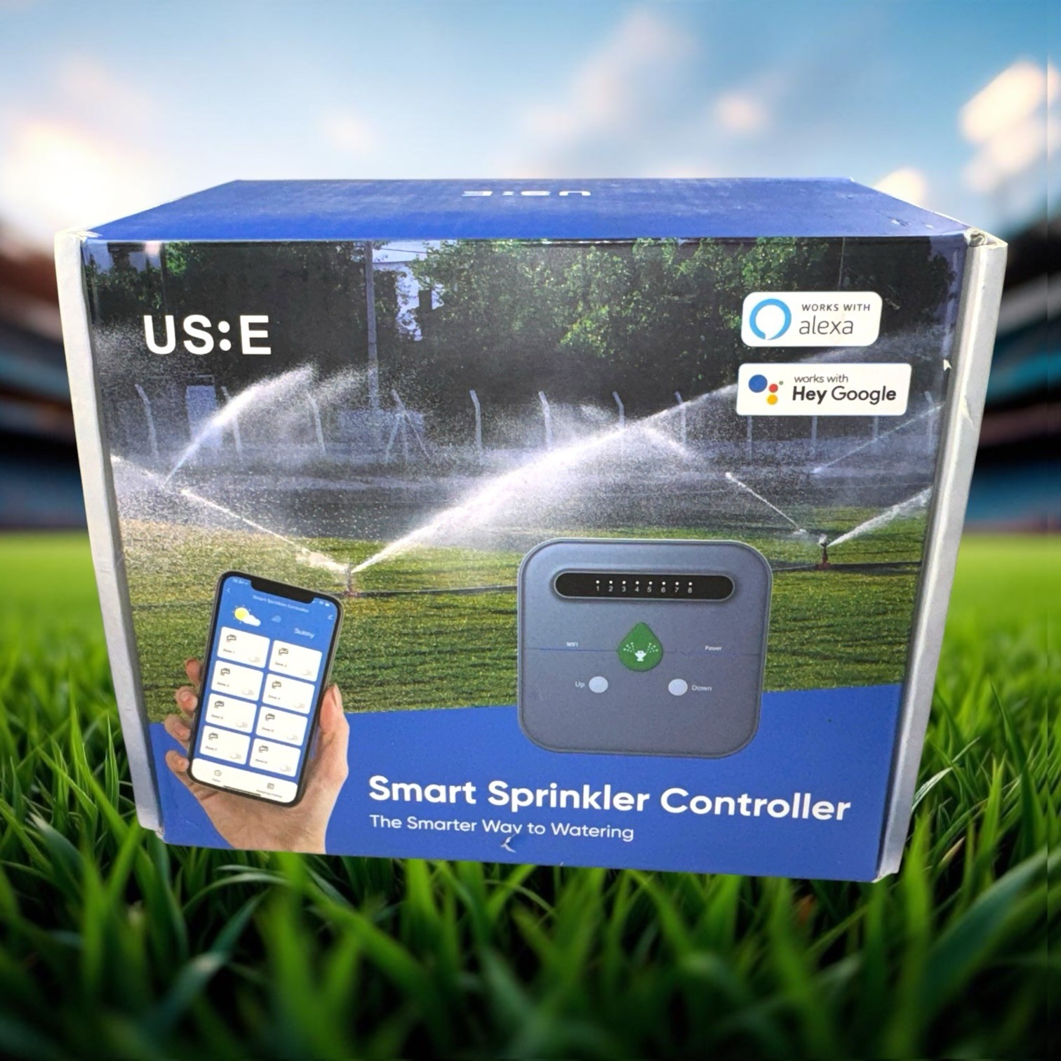 US:E Smart Sprinkler Controller, 8 Zone Watering Timer  NOB