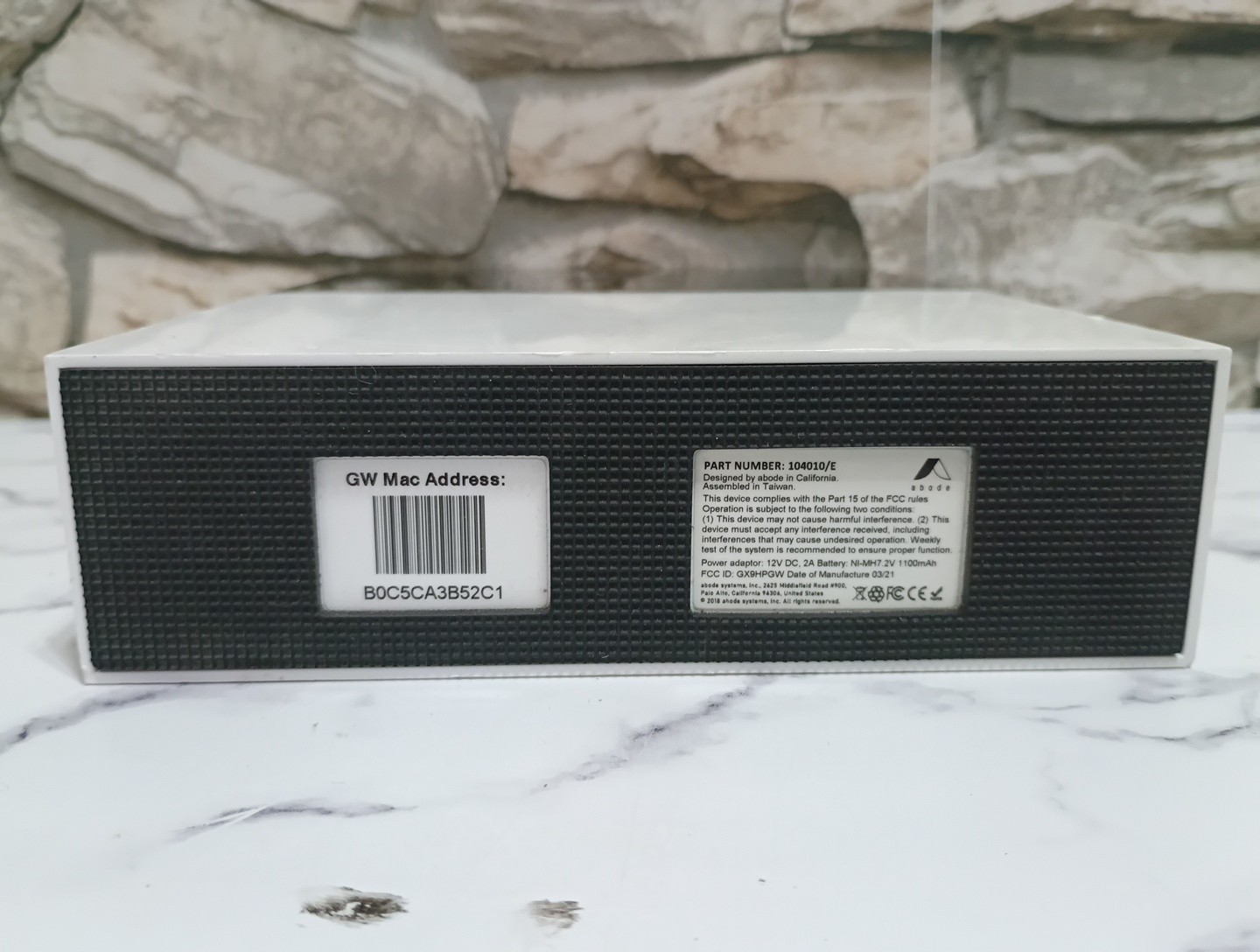 Adobe Home Smart Security System Gateway gen 1 Part Number 104010/C