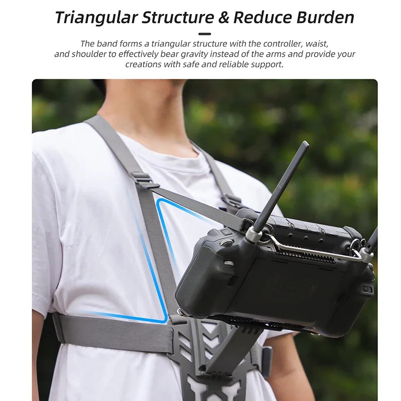 Chest Strap Remote Control Lanyard Abdomen Support Bracket for For DJI RC Plus2