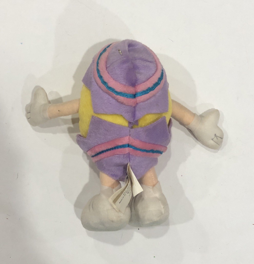 M&M's Yellow Plush Character Inside Easter Egg