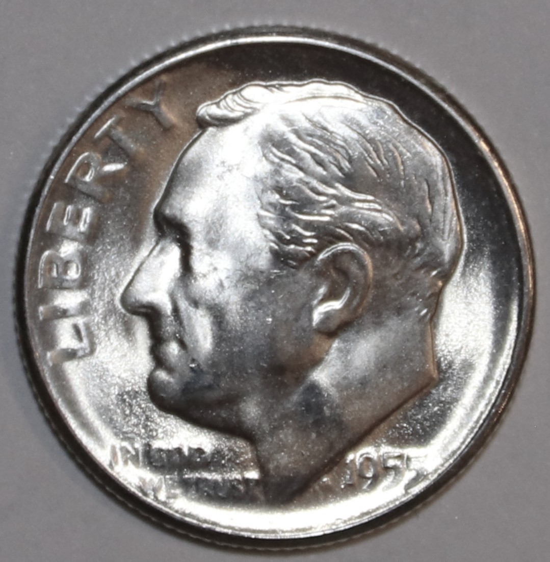 1955-S Roosevelt Dime - BU - Stock Photo - #9785D - FREE SHIPPING