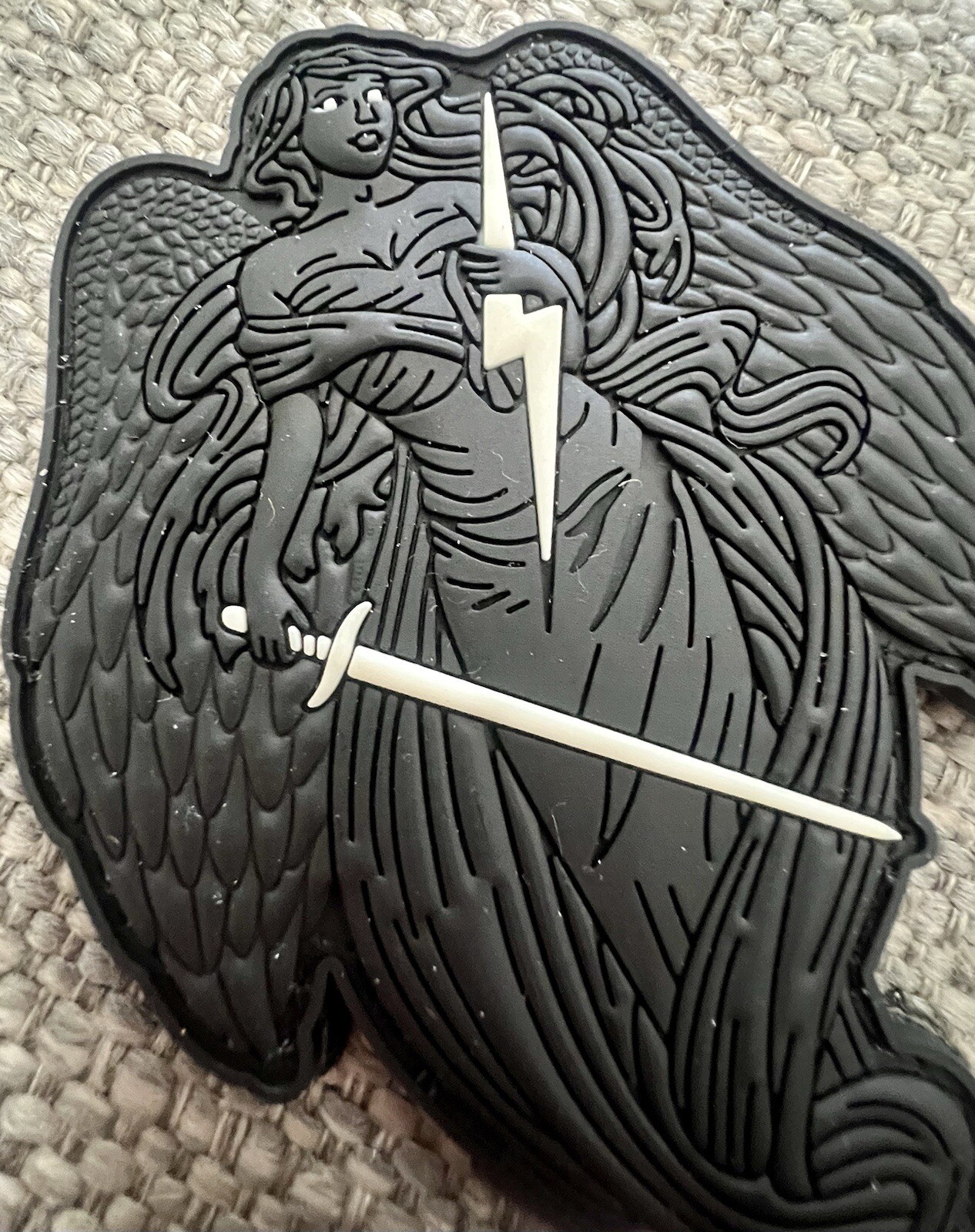 Project Guardian “Guardian Angel” Layered PVC Black & White Variant Patch
