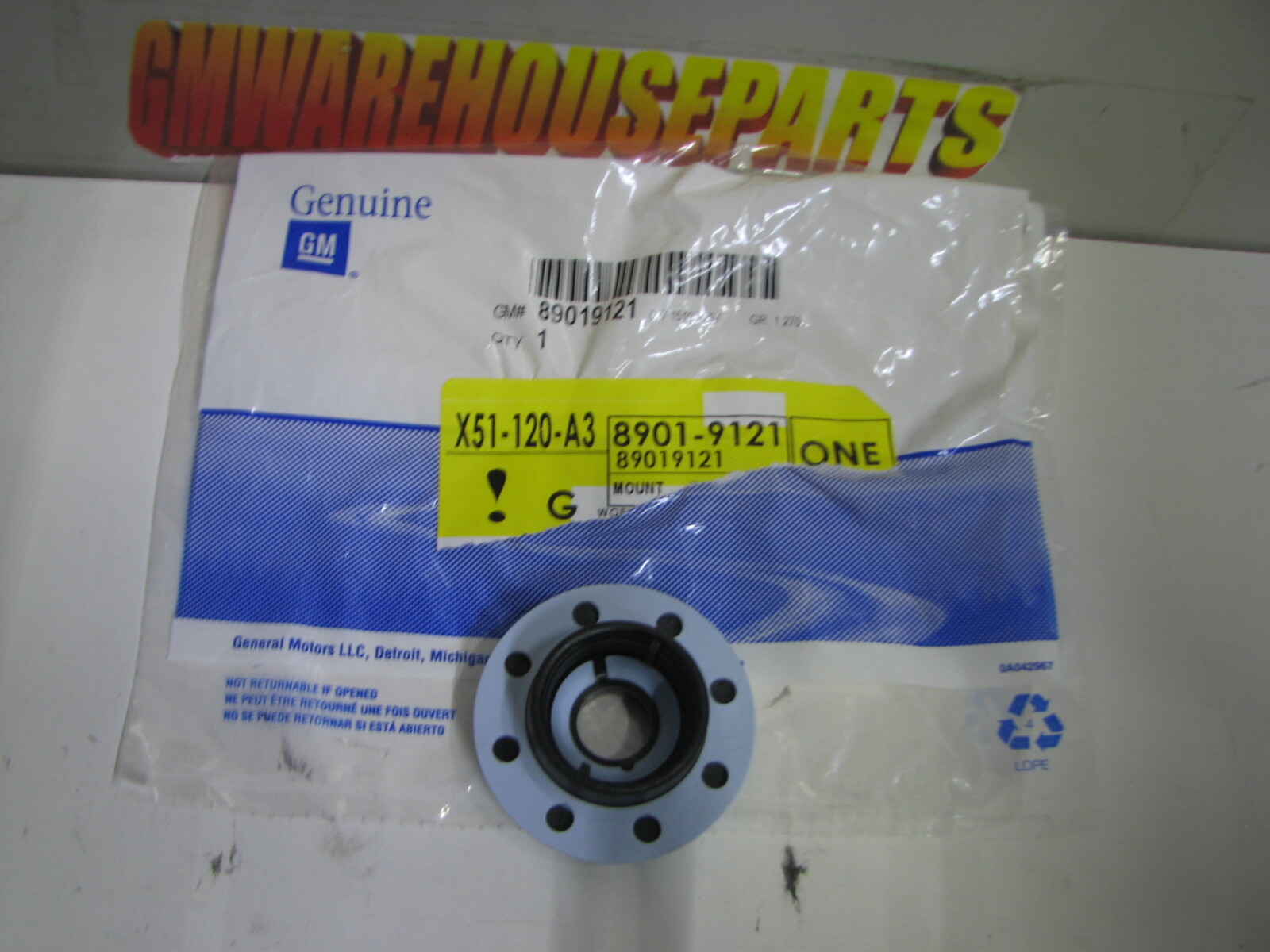 2007-2013 SILVERADO SIERRA TAHOE LOWER RADIATOR RUBBER MOUNTING BUSHING 89019121