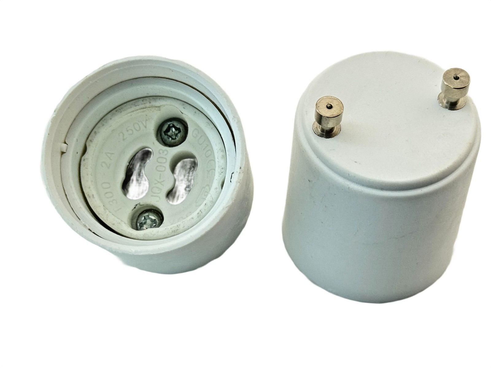 Rebaydo 2pcs GU24 2 Pin to GU10 Socket Converter
