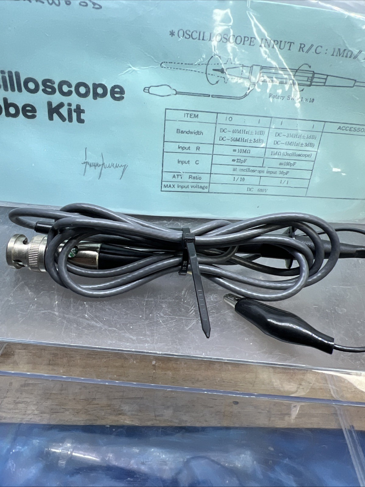 Oscilloscope Probe Kit Lot Of 2