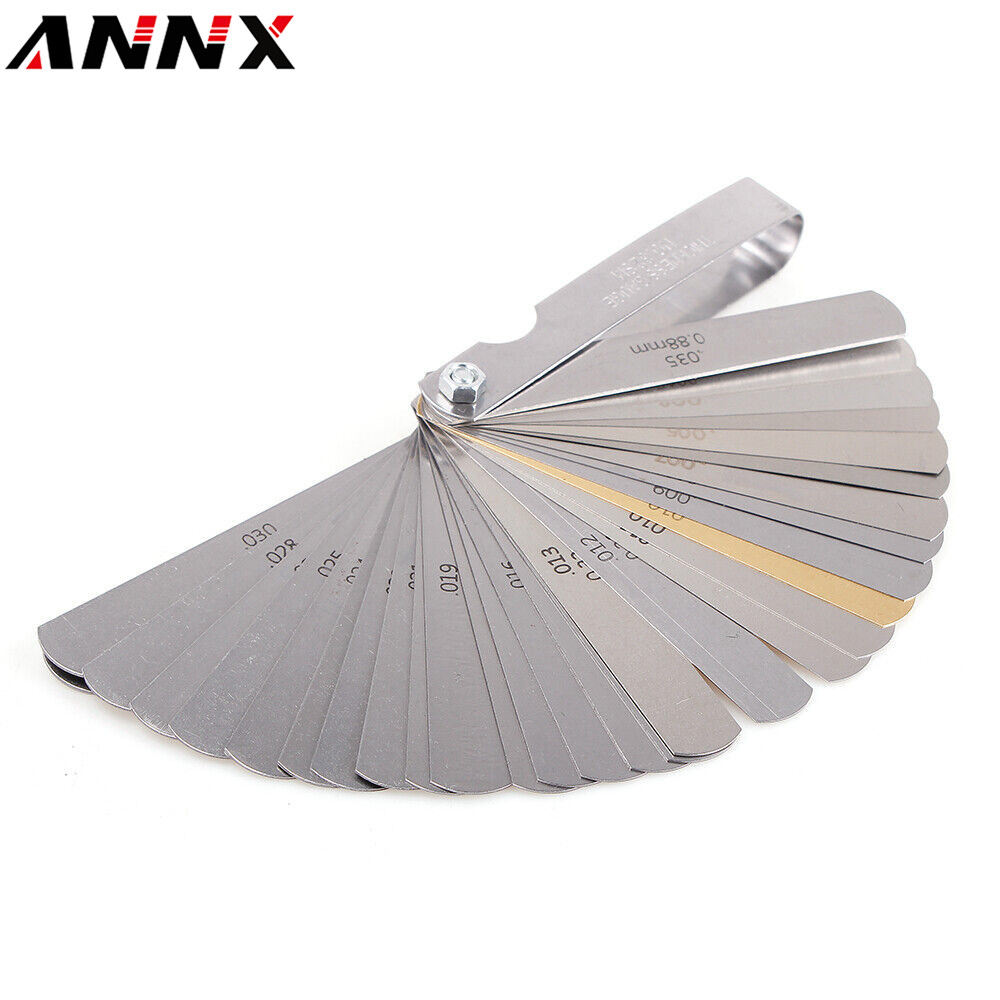 32 Blades Feeler Gauge Gap Filler Metric Feeler Gauge Dual Reading Measure Tool