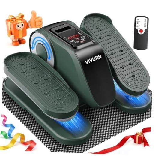 Upgraded Under Desk Elliptical Electric Leg Exerciser for Seniors - 12 Speeds