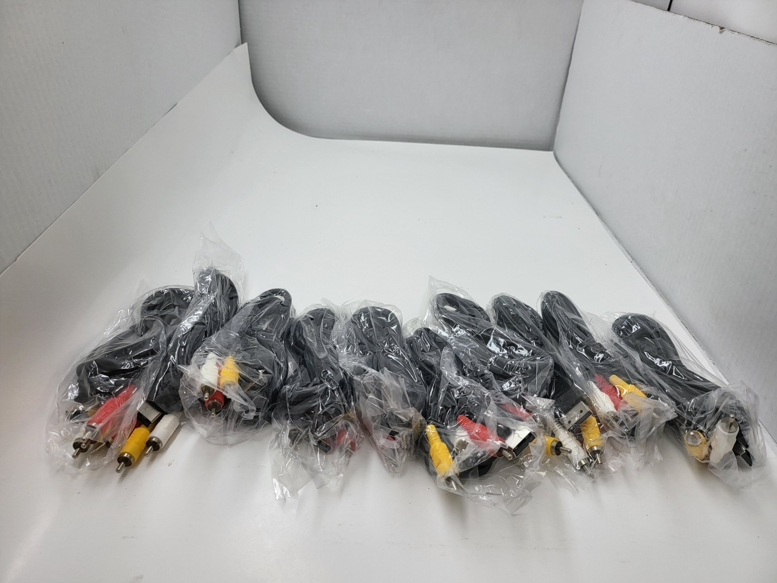LOT - 10X AV Video Audio Composite RCA Cable Cord for Sega Dreamcast Console A/V