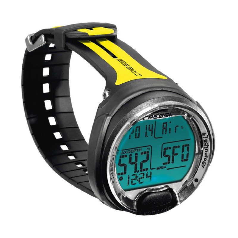 Cressi di Leonardo Computer diver for diving color YELLOW dive wrist