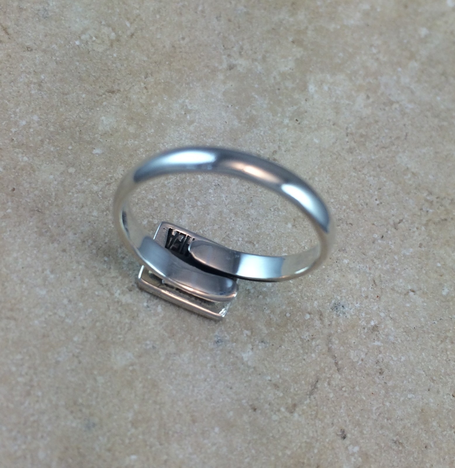 Sterling Silver Ring Blank 8x10mm Pad Base Adjustable Style .925 Quality Finding