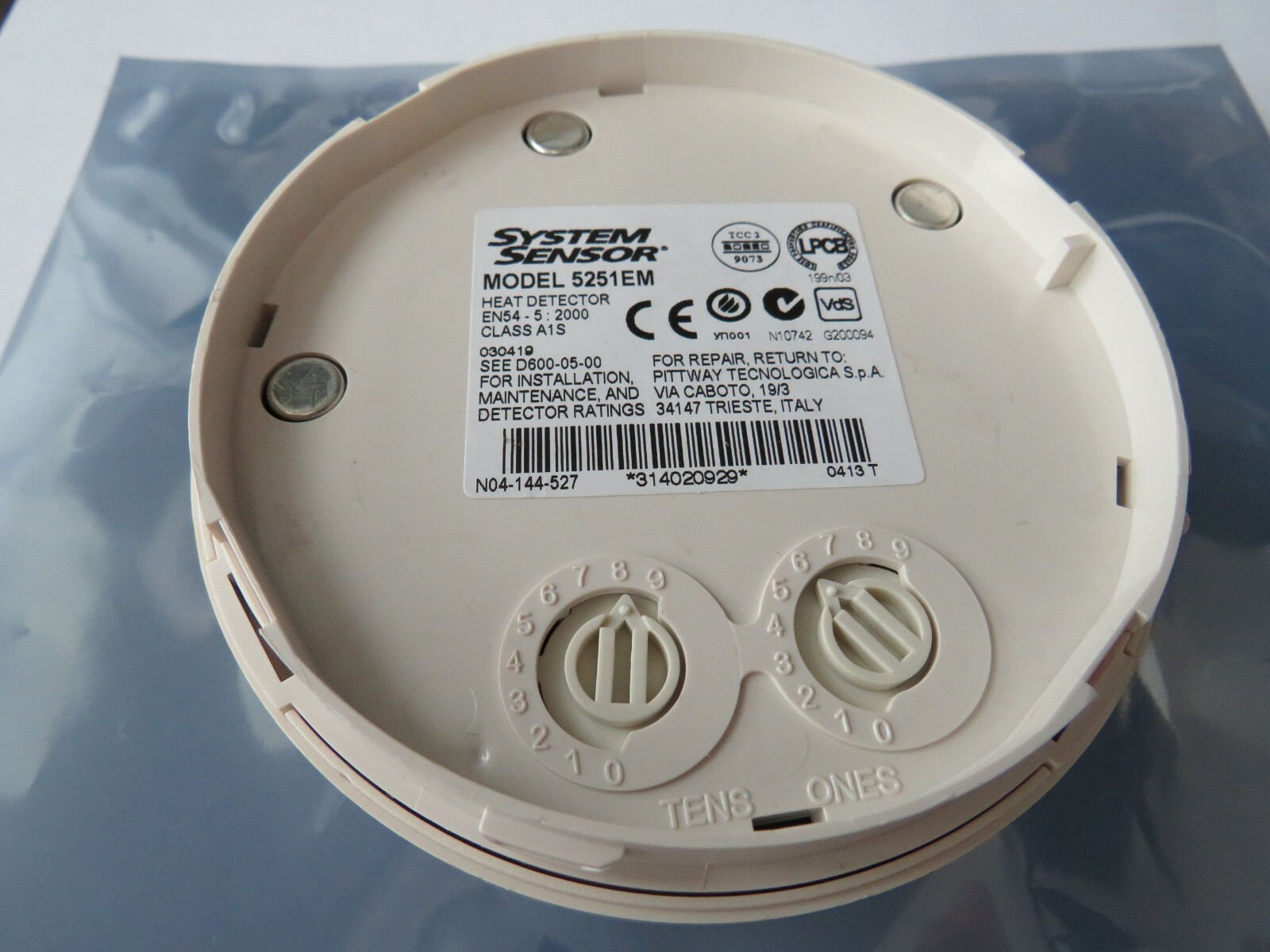 SYSTEM SENSOR 5251EM HEAT DETECTOR FREE SHIP