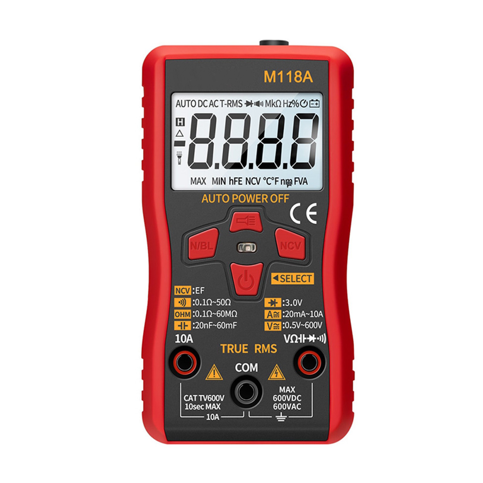 ANENG M118A Multifunktions-Digitalmultimeter-Hand-AC/DC-Spannungstester NCV