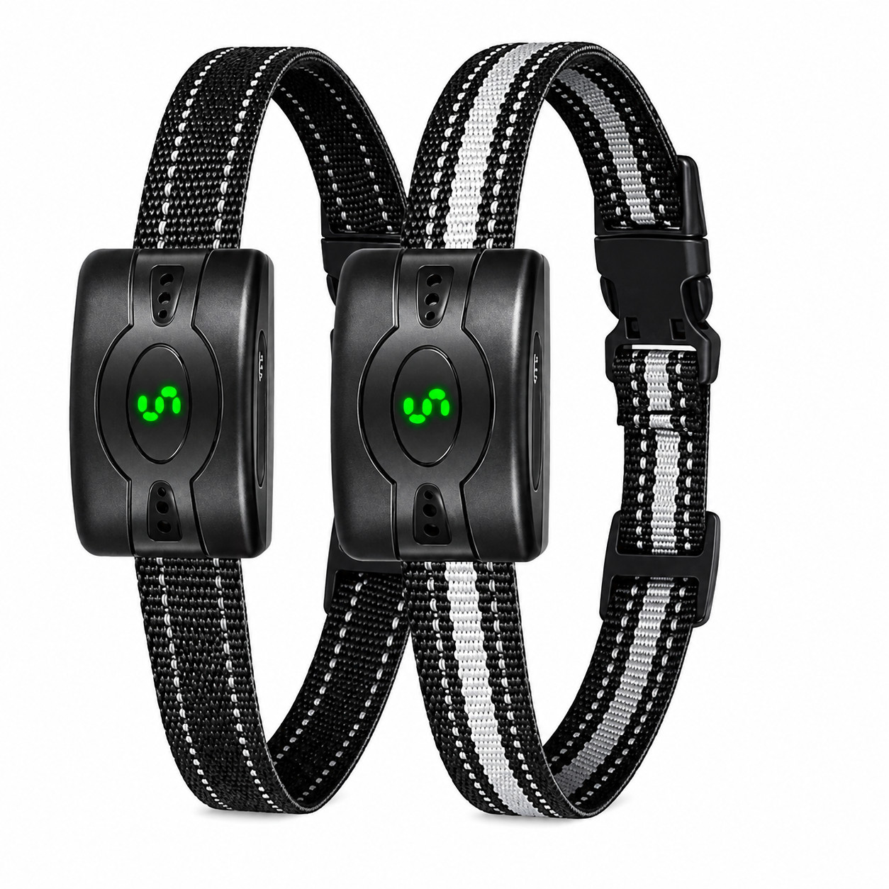 Rechargeable Dog Bark Collar 2 Pack No Shock Waterproof Training Collar