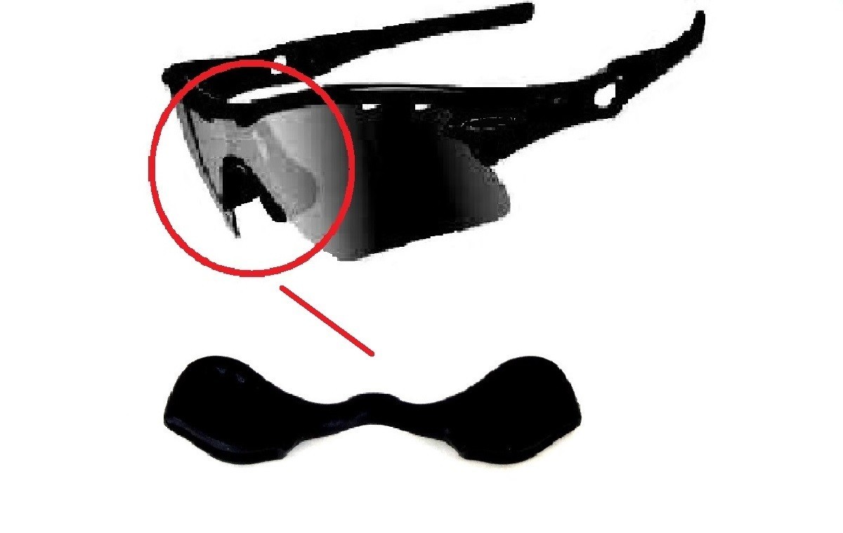 1Pc Nose Pad Piece for-Oakley Radar Path/ Radar EV Path/Radarlock Sunglass Black