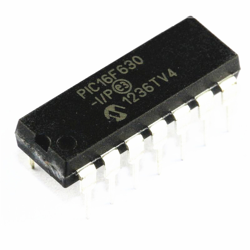 5PCS  PIC16F630-I/P 16F630 PIC16F630 DIP-14 Microcontroller IC K8