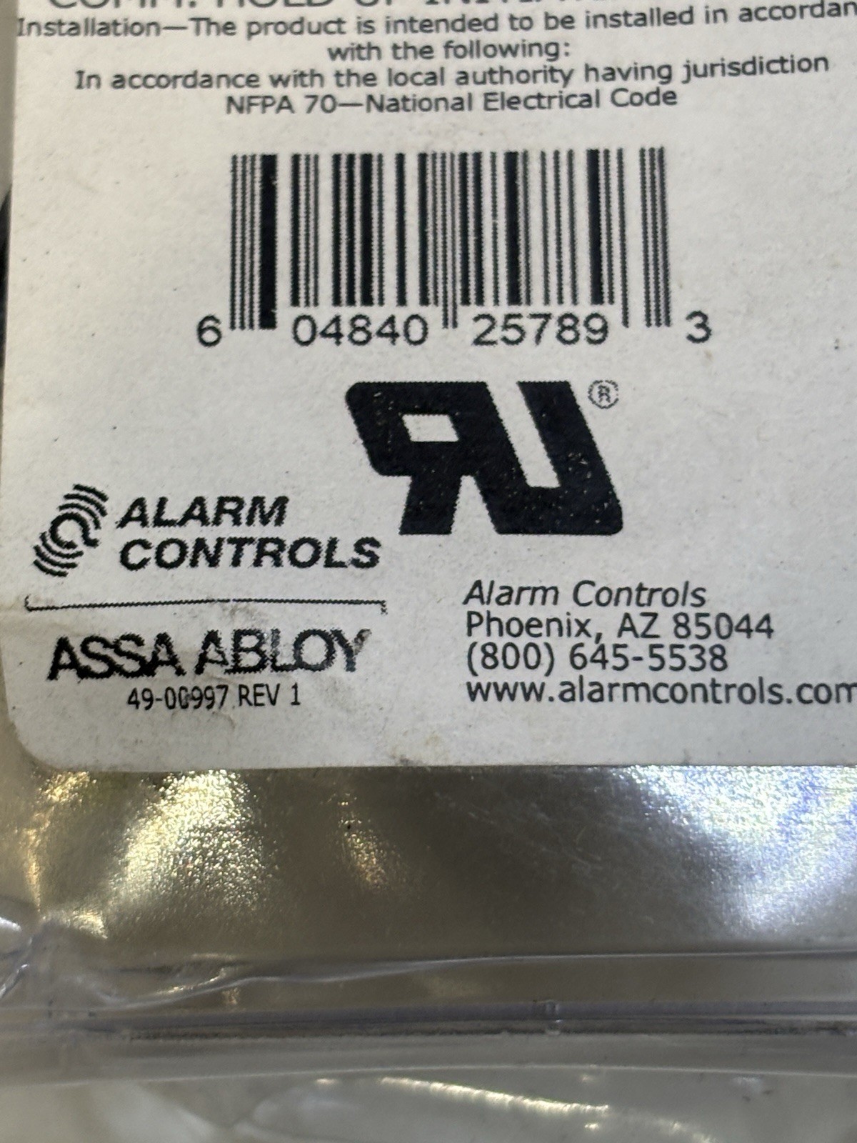 Alarm Controls Assa Abloy Surface Mount Box Latch SPDT 10C Wired Device TS-20