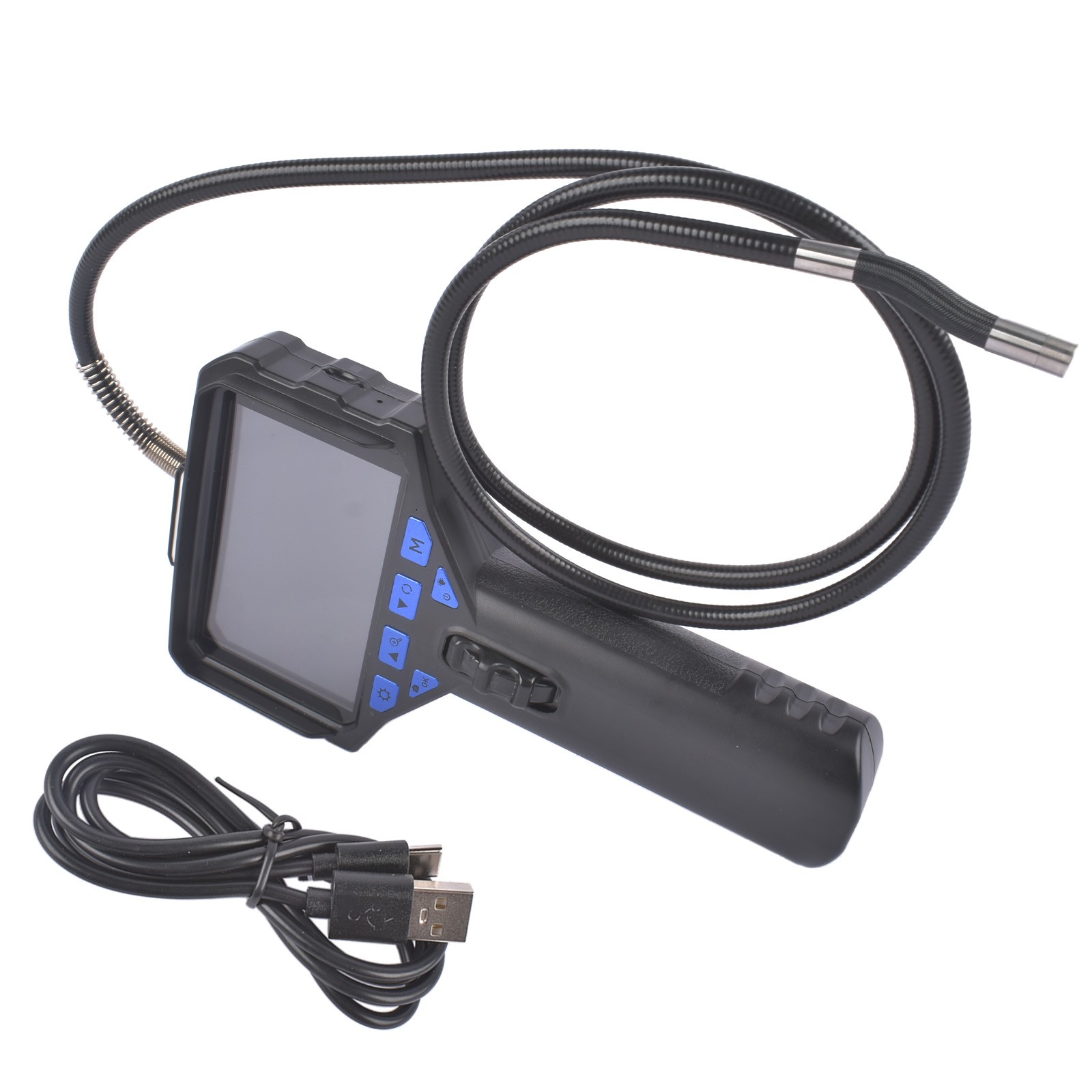 Two-Way 210° Inspection Borescope 6.2mm Endoscope Camera 6 Adjustable LED Lights