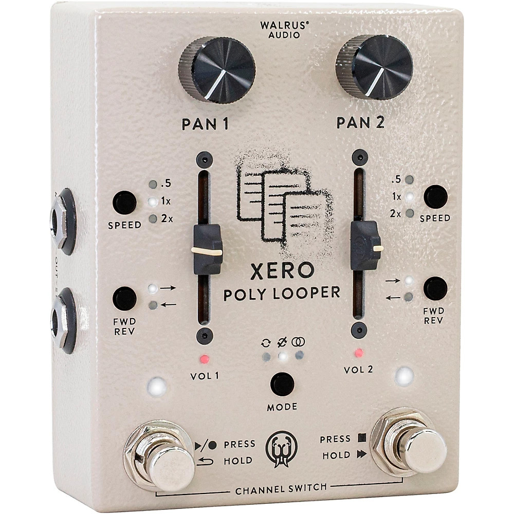 Walrus Audio Xero Polylooper DualChannel Looper Pedal Cream