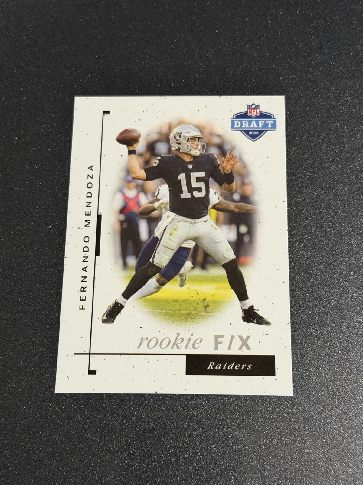 2026 Draft Rookie Fix Fernando Mendoza RC #15 Las Vegas Raiders