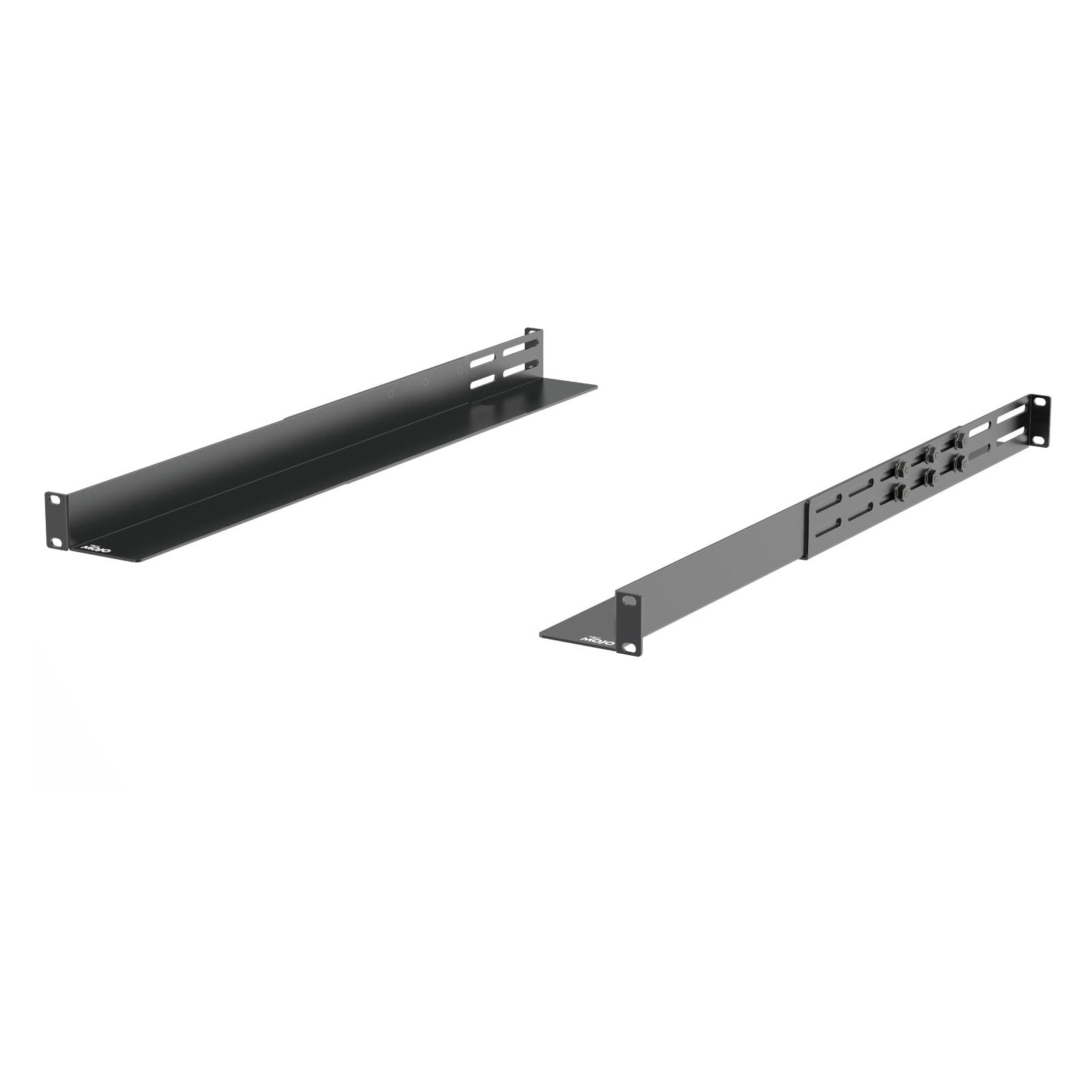 Tecmojo Universal 1U Rack Mount Rail,4-Post Fully Server Full Depth, Black