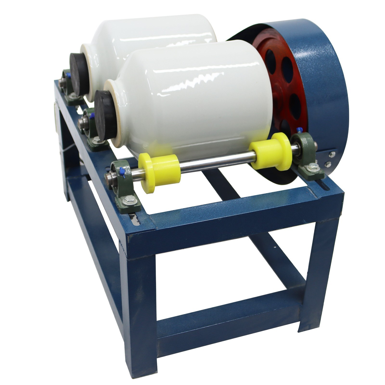 Horizontal Ball Mill Lab Fine Grinding Machine 5L Double Ceramic Jar 300 Mesh