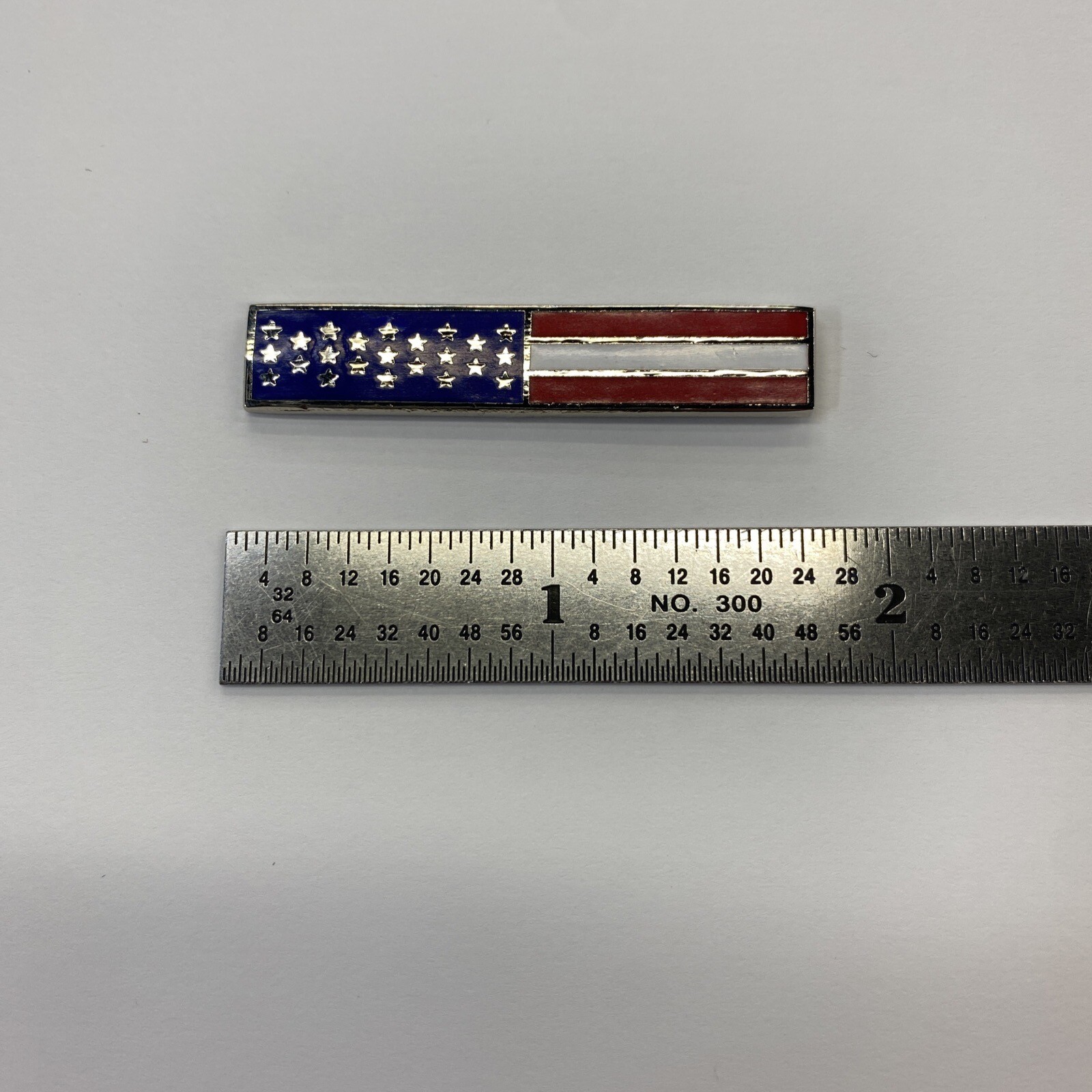 American Flag Breast Bar - Pin and Clutch Backing - NEW - Police/Fire - Made USA