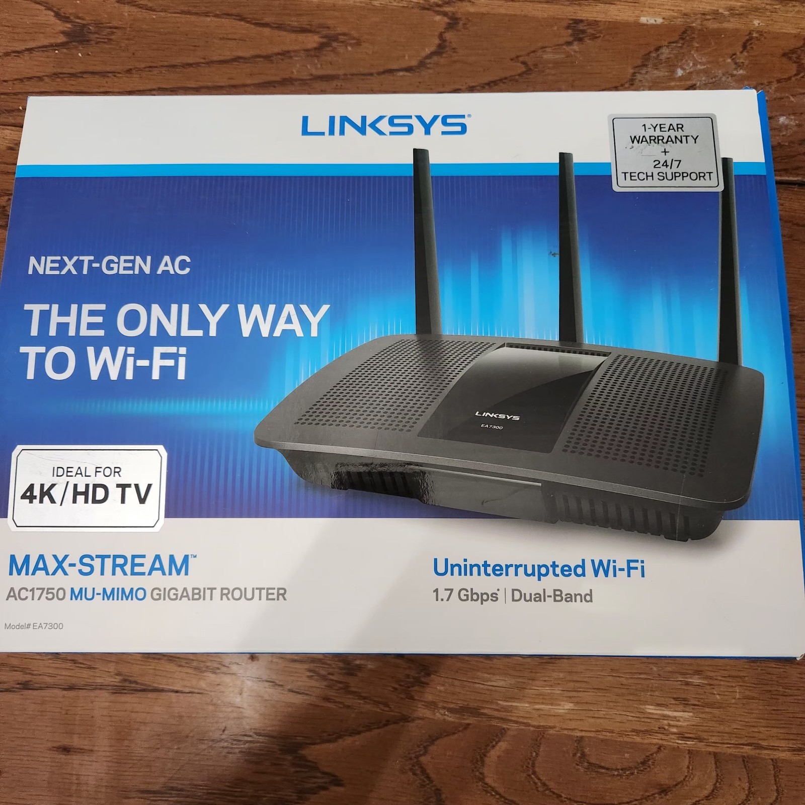 Linksys EA7300 AC1750 MU-MIMO Gigabit Router (Open Box)