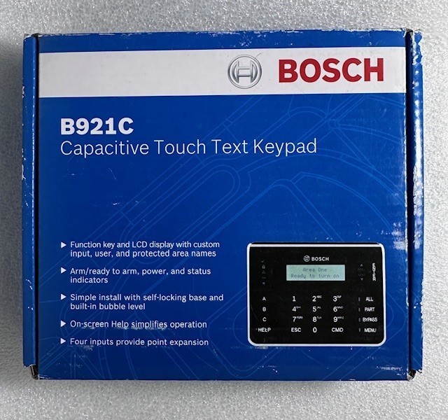 Bosch B921C Capacitive Touch Text Keypad - FACTORY SEALED