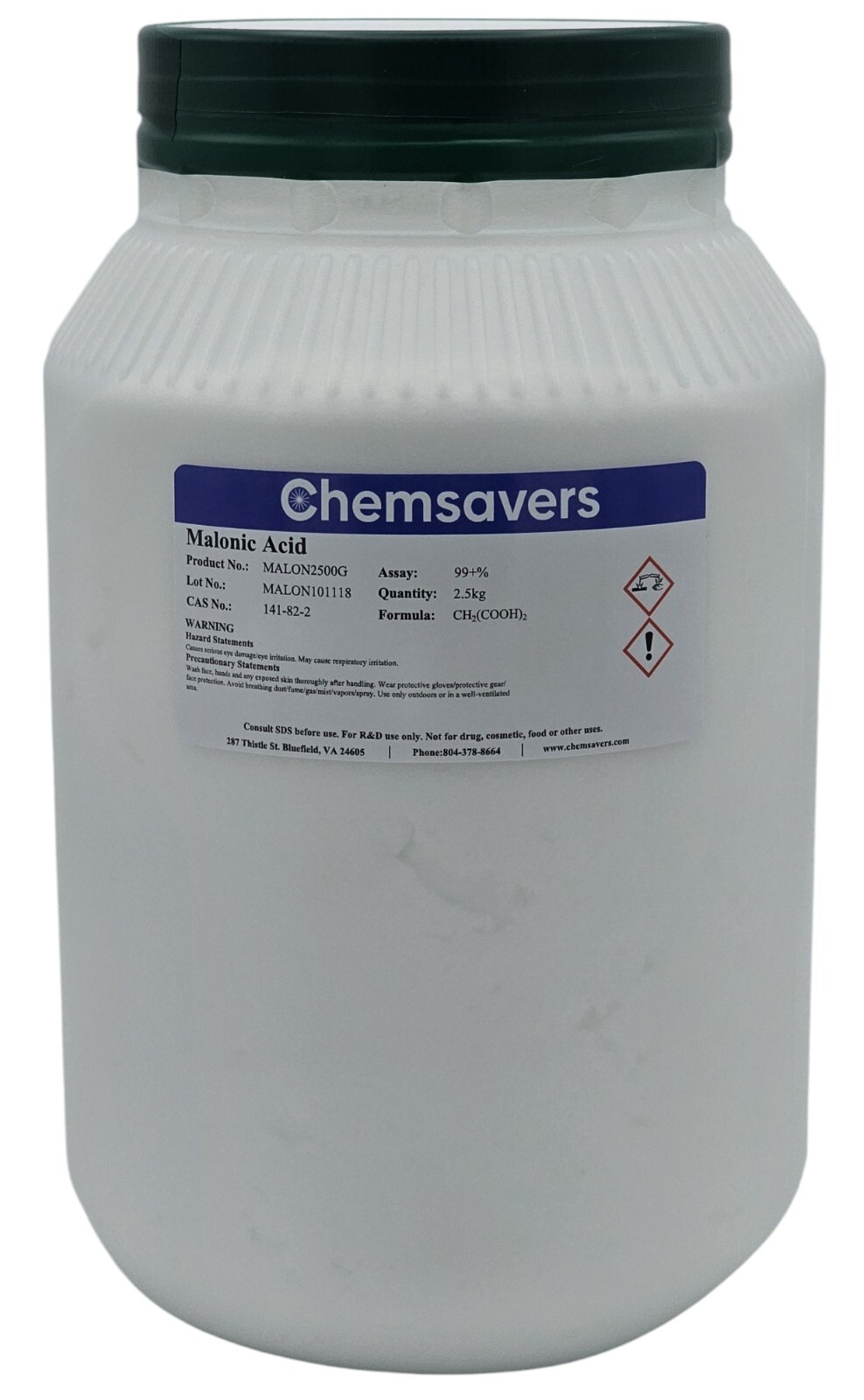 Malonic Acid, 99+%, 2500g