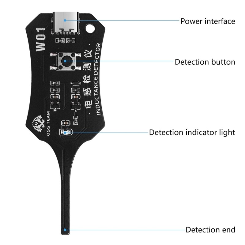 Universal Inductance Tester W01 Inductor Detectors With Compactly Construction