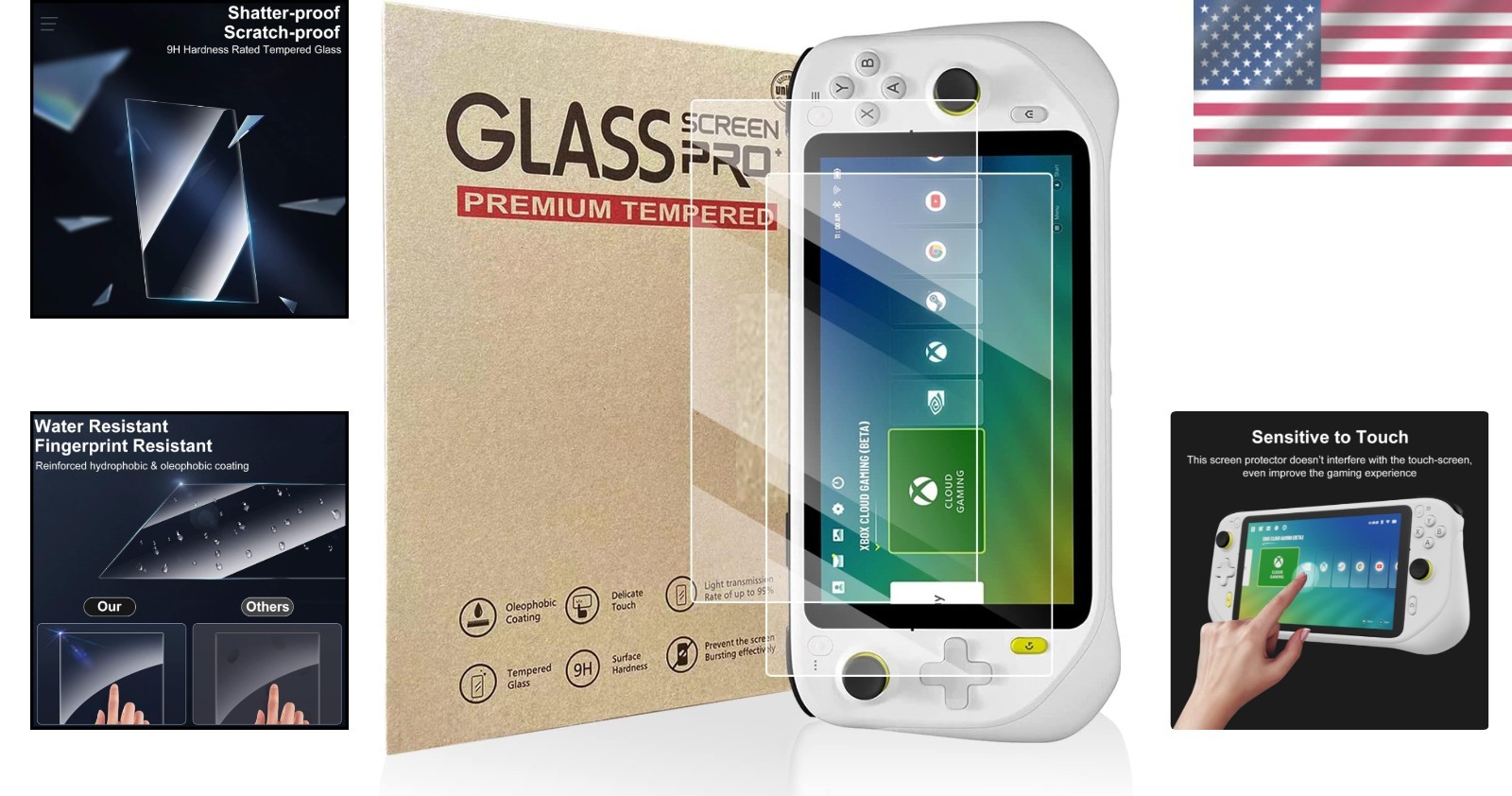 Game Ready Toughened Screen Protector for Logitech G Cloud - 2 Ultra HD Packs